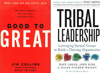 Good to Great and Tribal Leadership Book Covers