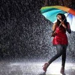 Dancing in the Rain with Umbrella